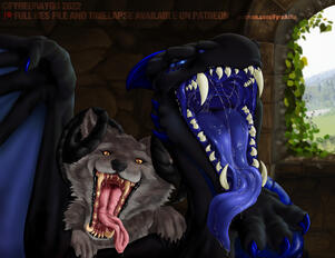 Artistic freedom commission with 2 character.